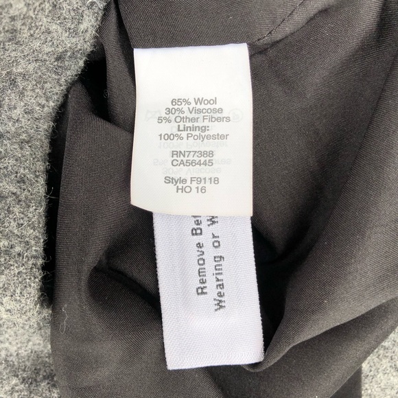 MADEWELL charcoal grey wool blend skirt, size 4 - Picture 7 of 9